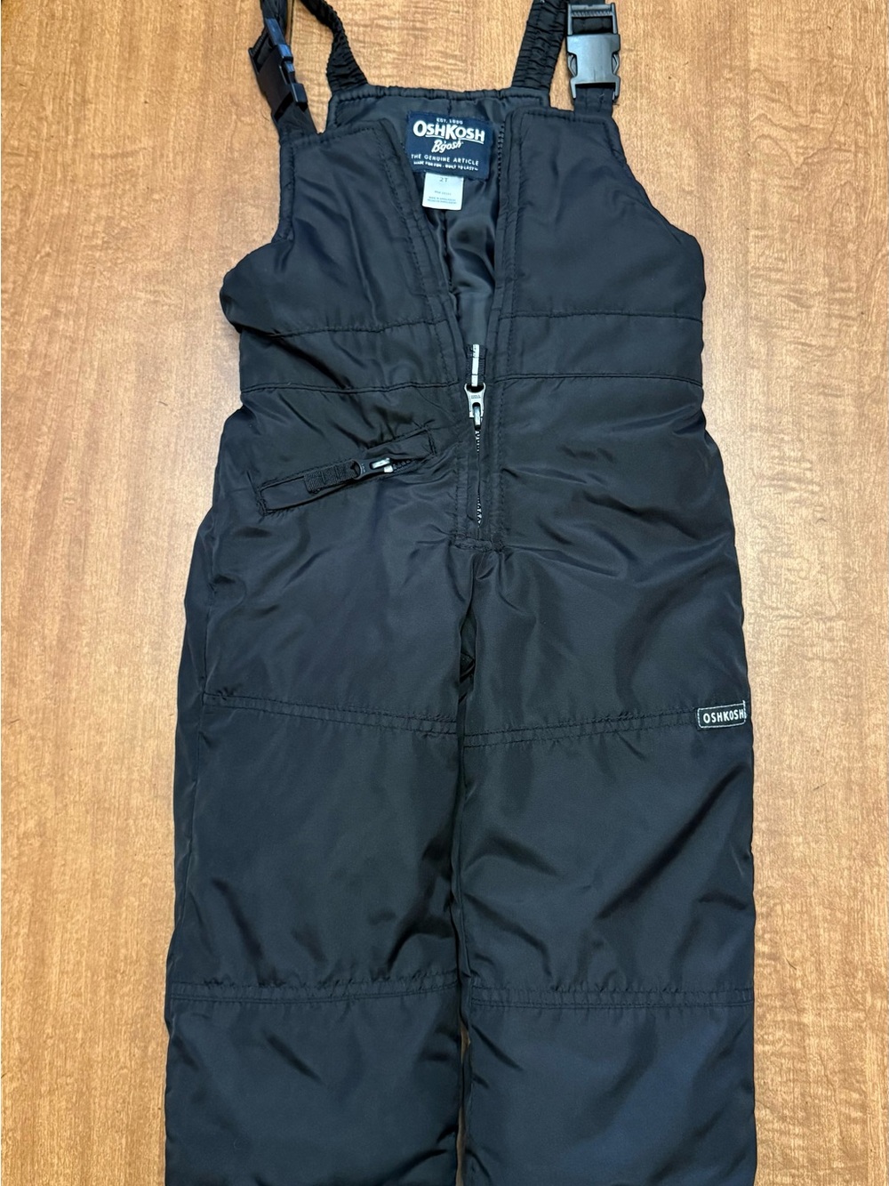 2T OshKosh B'gosh Black Snow Bibs